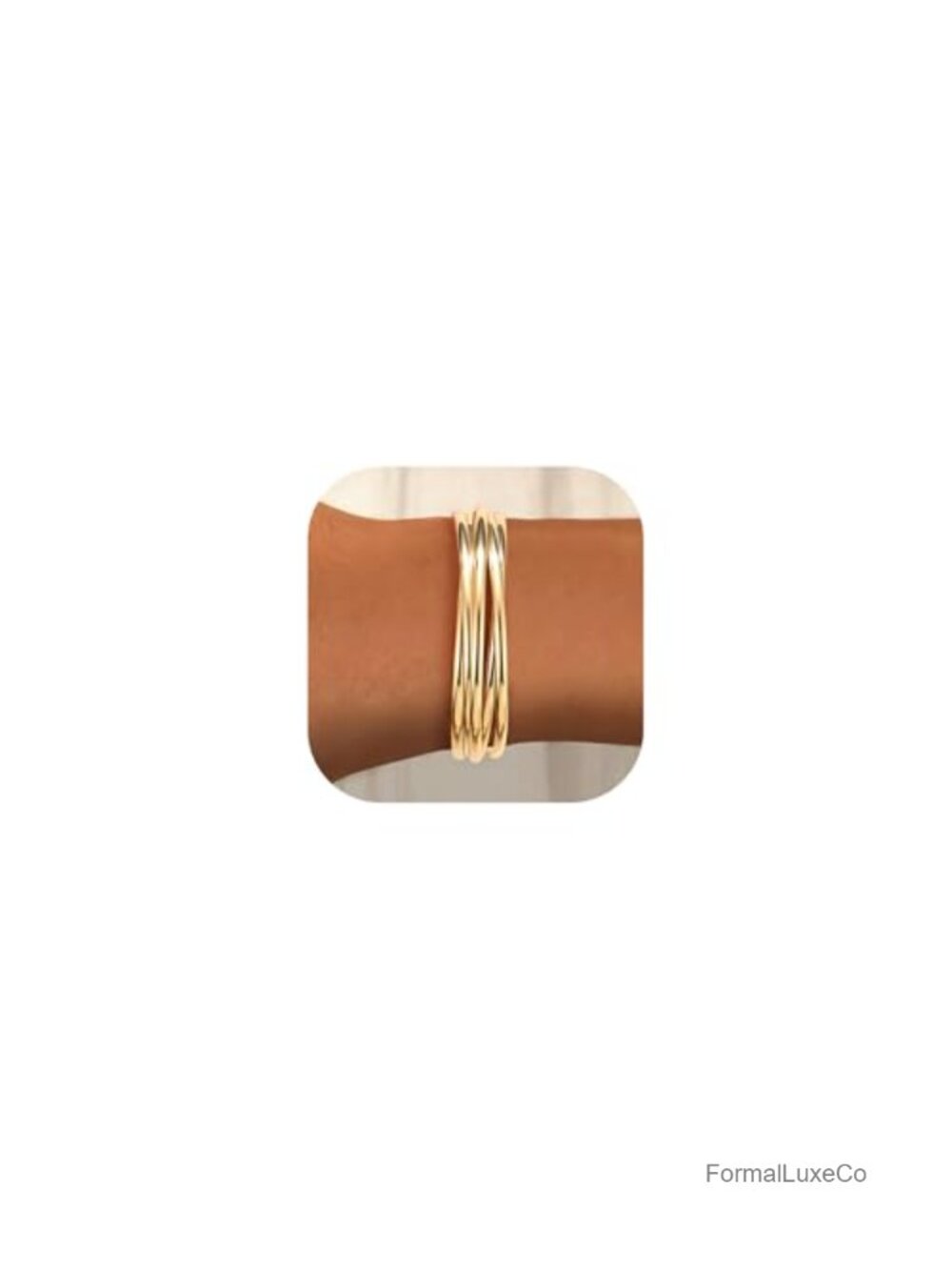 Chunky Twist Cuff Bracelet Gold Plated Adjustable Stackable